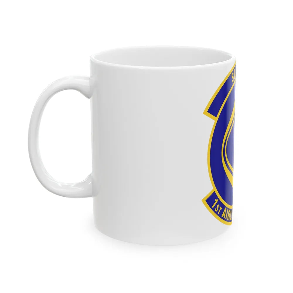 1st Airlift Squadron (U.S. Air Force) White Coffee Mug-Go Mug Yourself