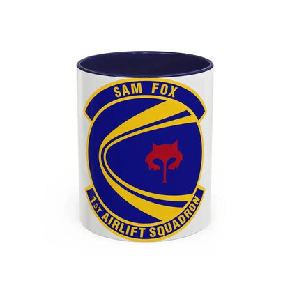 1st Airlift Squadron (U.S. Air Force) Accent Coffee Mug 11oz Navy - Go Mug Yourself