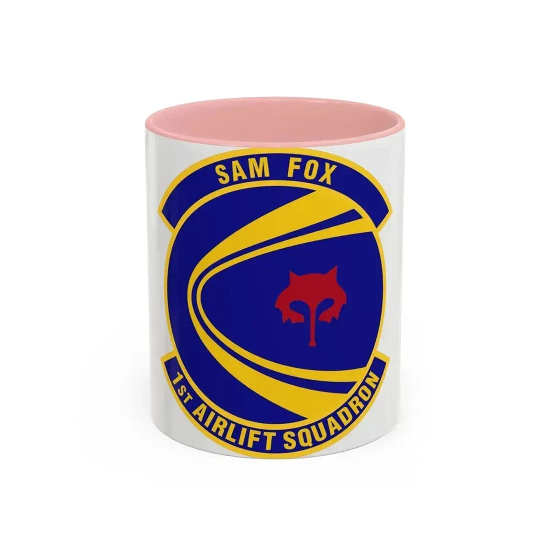 1st Airlift Squadron (U.S. Air Force) Accent Coffee Mug 11oz Pink - Go Mug Yourself