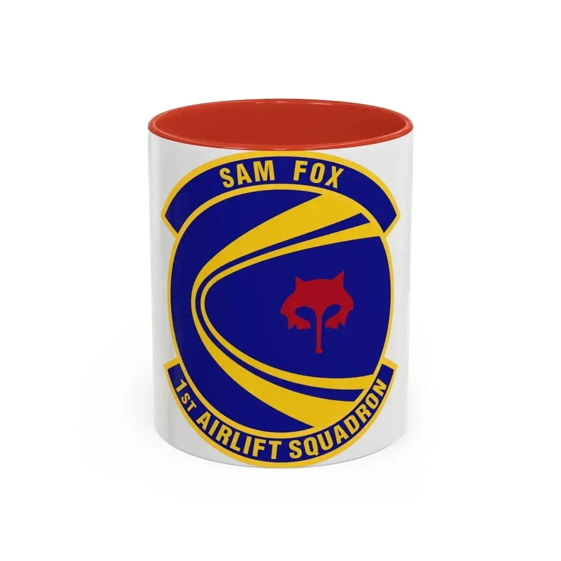 1st Airlift Squadron (U.S. Air Force) Accent Coffee Mug 11oz Red - Go Mug Yourself