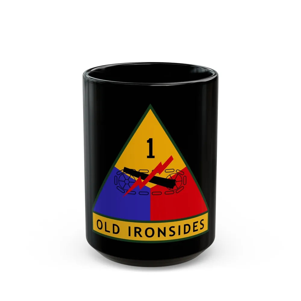 1st Armored Division (U.S. Army) Black Coffee Mug-15oz-Go Mug Yourself