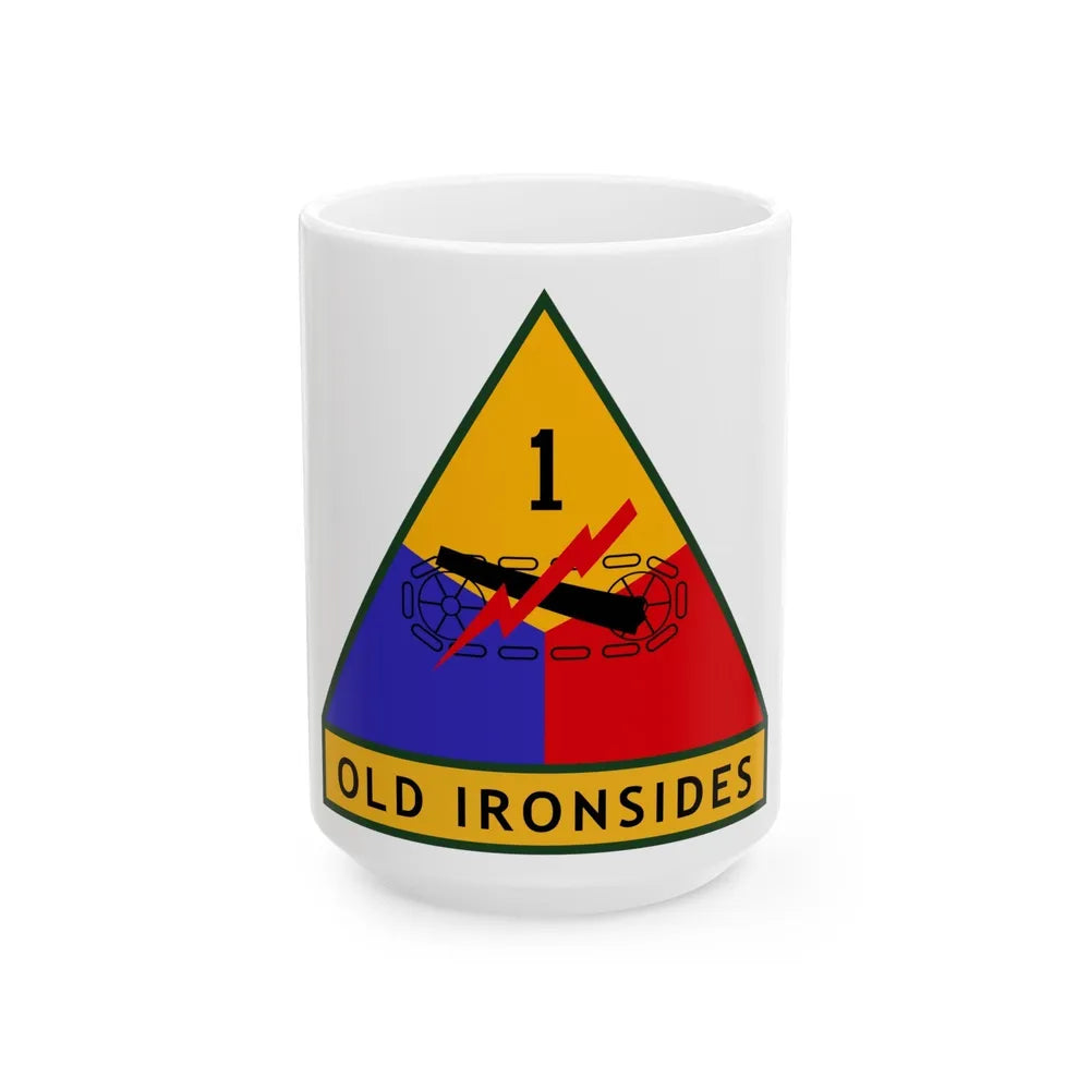 1st Armored Division (U.S. Army) White Coffee Mug-15oz-Go Mug Yourself