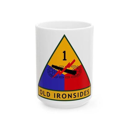 1st Armored Division (U.S. Army) White Coffee Mug-15oz-Go Mug Yourself