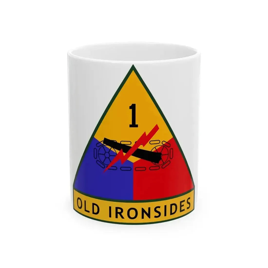 1st Armored Division (U.S. Army) White Coffee Mug 11oz - Go Mug Yourself