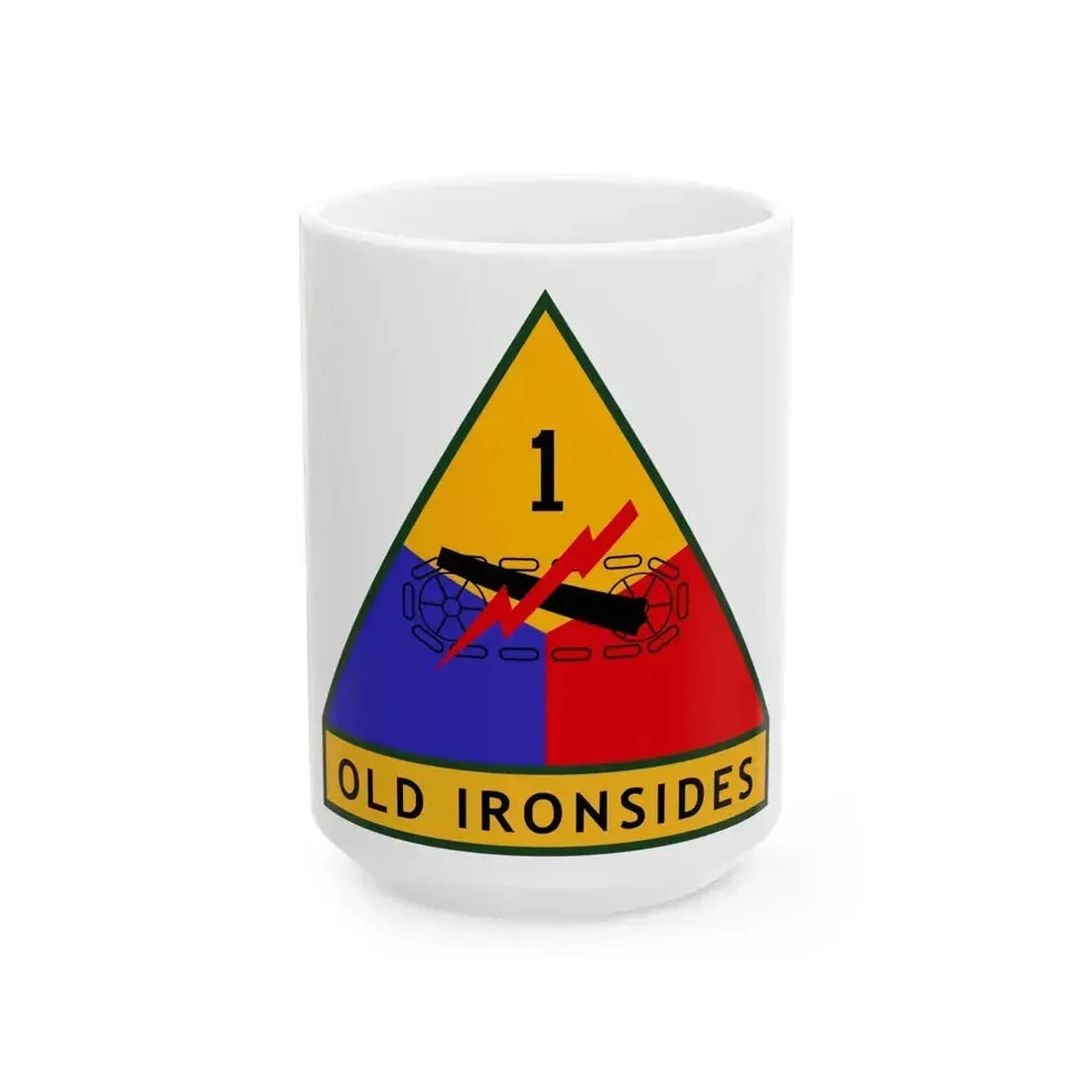 1st Armored Division (U.S. Army) White Coffee Mug 15oz - Go Mug Yourself