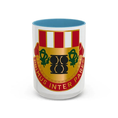 1st Artillery Regiment (U.S. Army) Accent Coffee Mug 15oz Light Blue - Go Mug Yourself