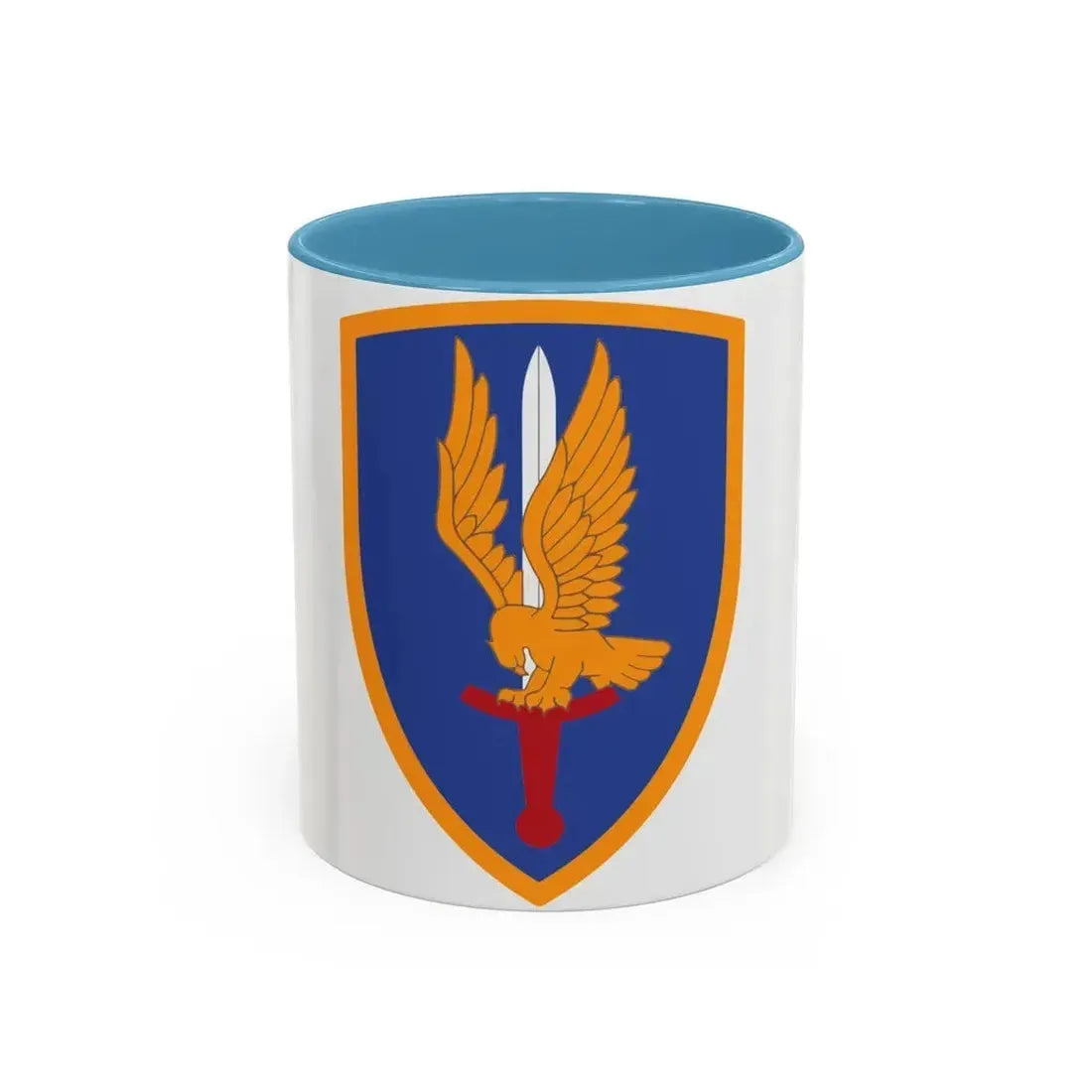 1st Aviation Brigade (U.S. Army) Accent Coffee Mug 11oz Light Blue - Go Mug Yourself