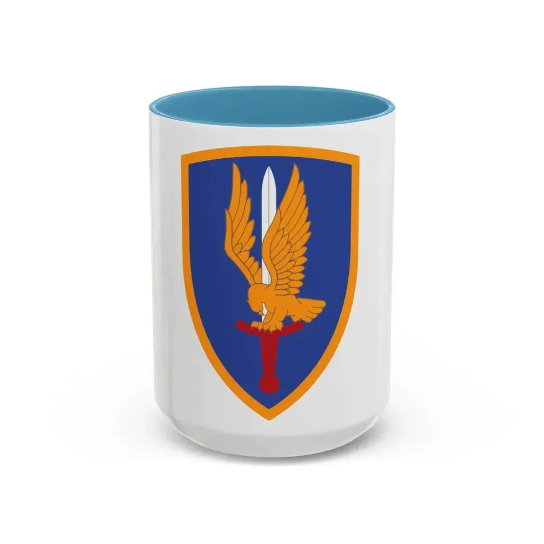 1st Aviation Brigade (U.S. Army) Accent Coffee Mug 15oz Light Blue - Go Mug Yourself