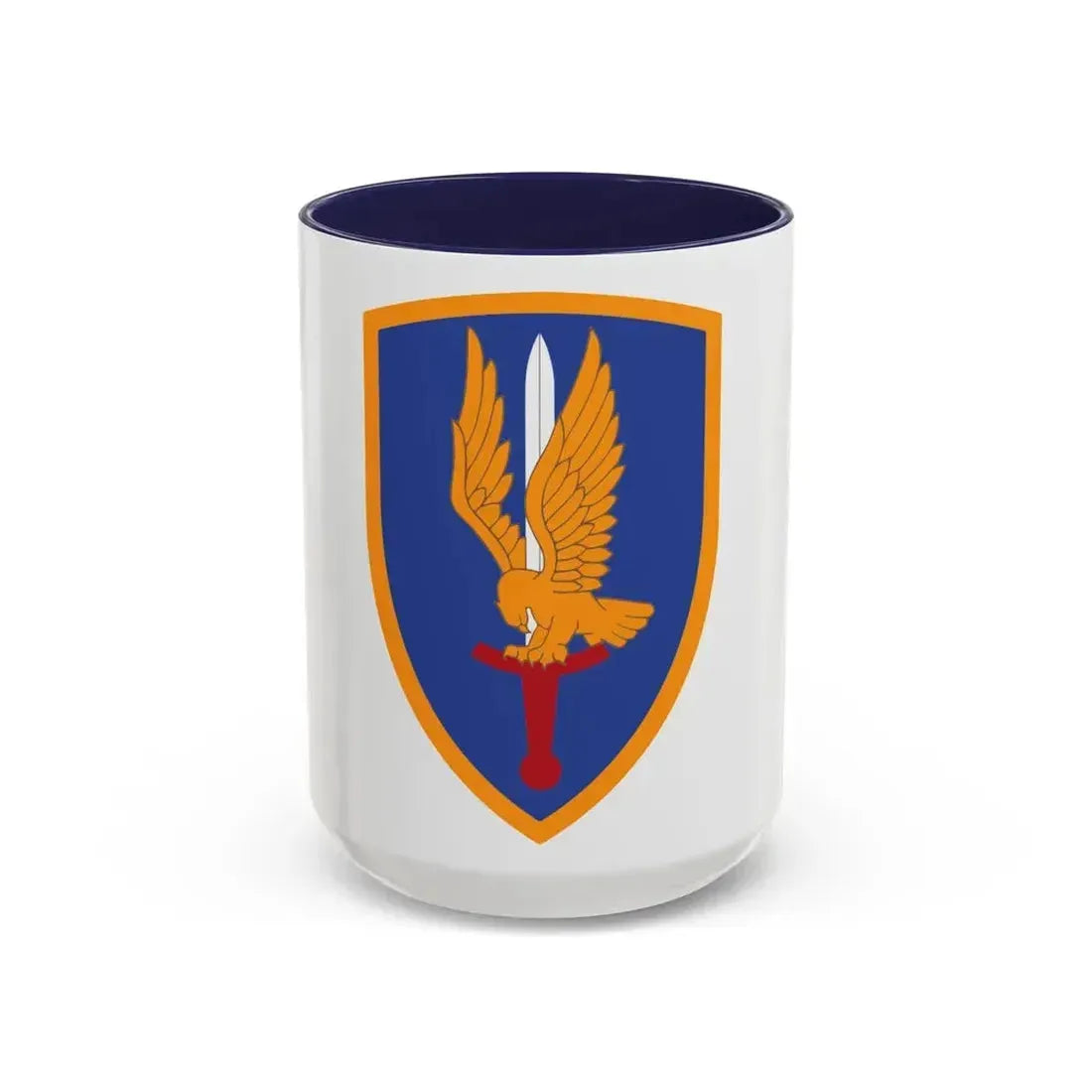 1st Aviation Brigade (U.S. Army) Accent Coffee Mug 15oz Navy - Go Mug Yourself