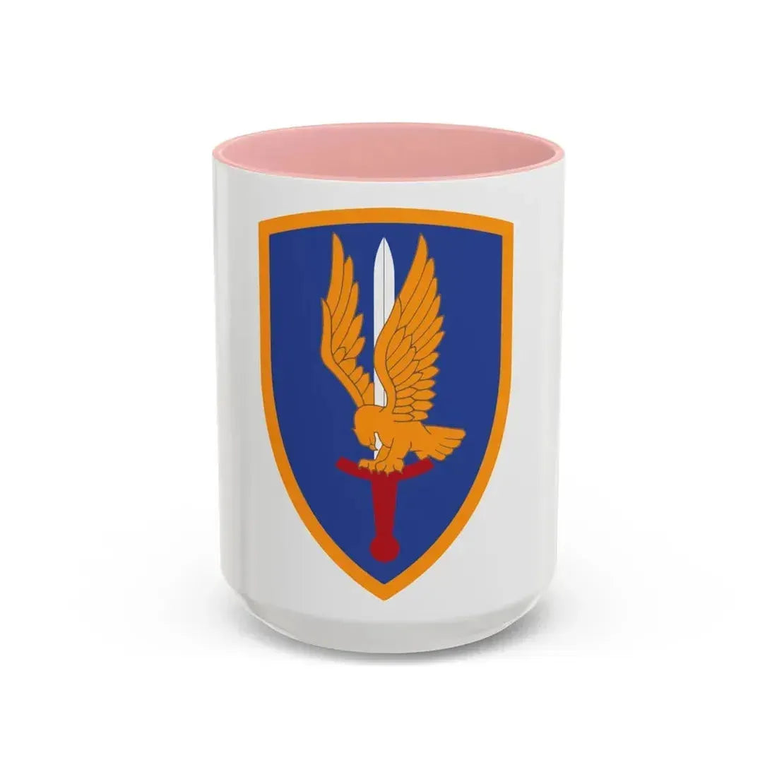 1st Aviation Brigade (U.S. Army) Accent Coffee Mug 15oz Pink - Go Mug Yourself