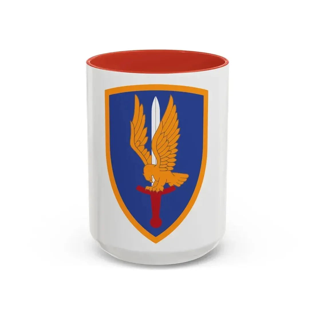1st Aviation Brigade (U.S. Army) Accent Coffee Mug 15oz Red - Go Mug Yourself