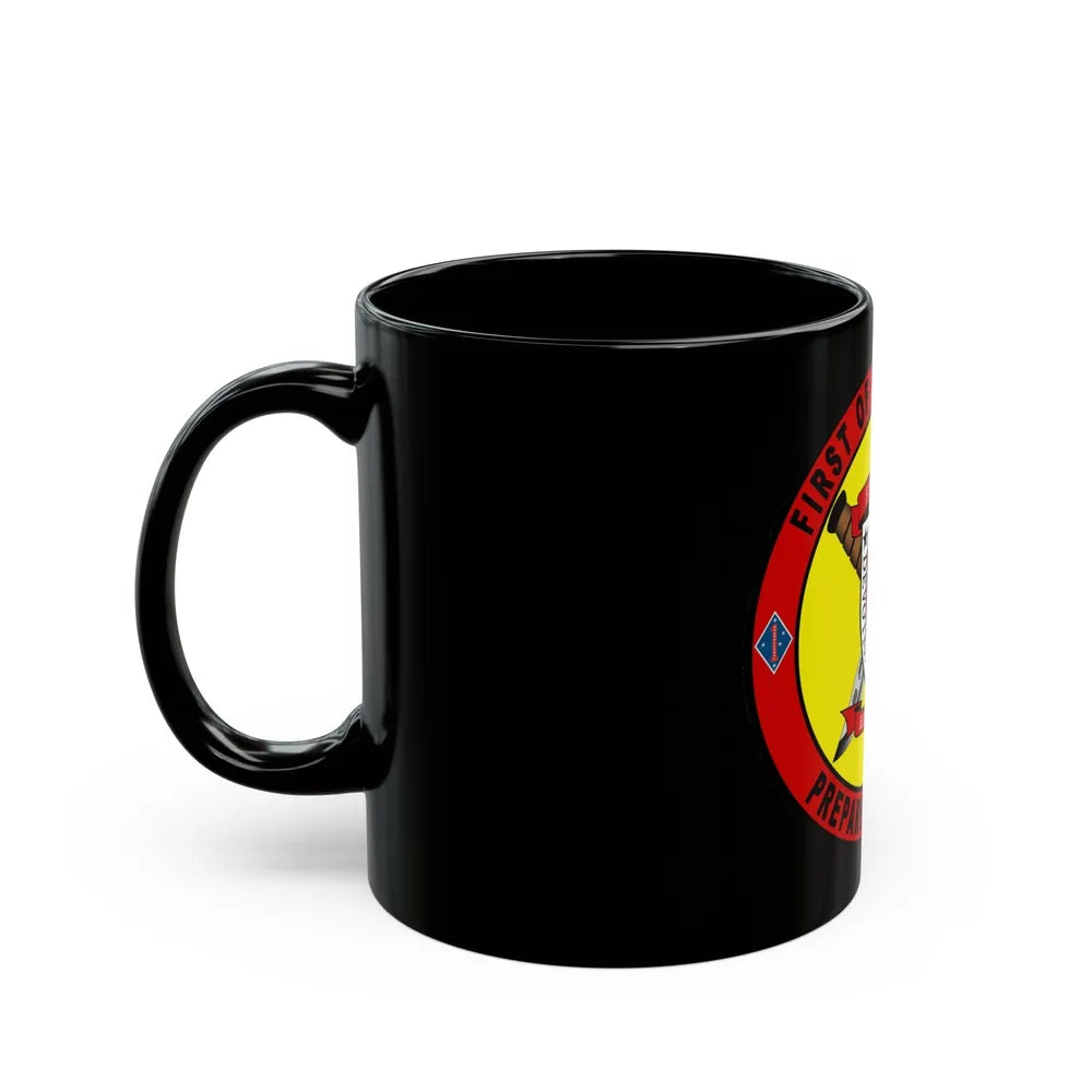 1st Battalion 7th Marines (USMC) Black Coffee Mug-Go Mug Yourself