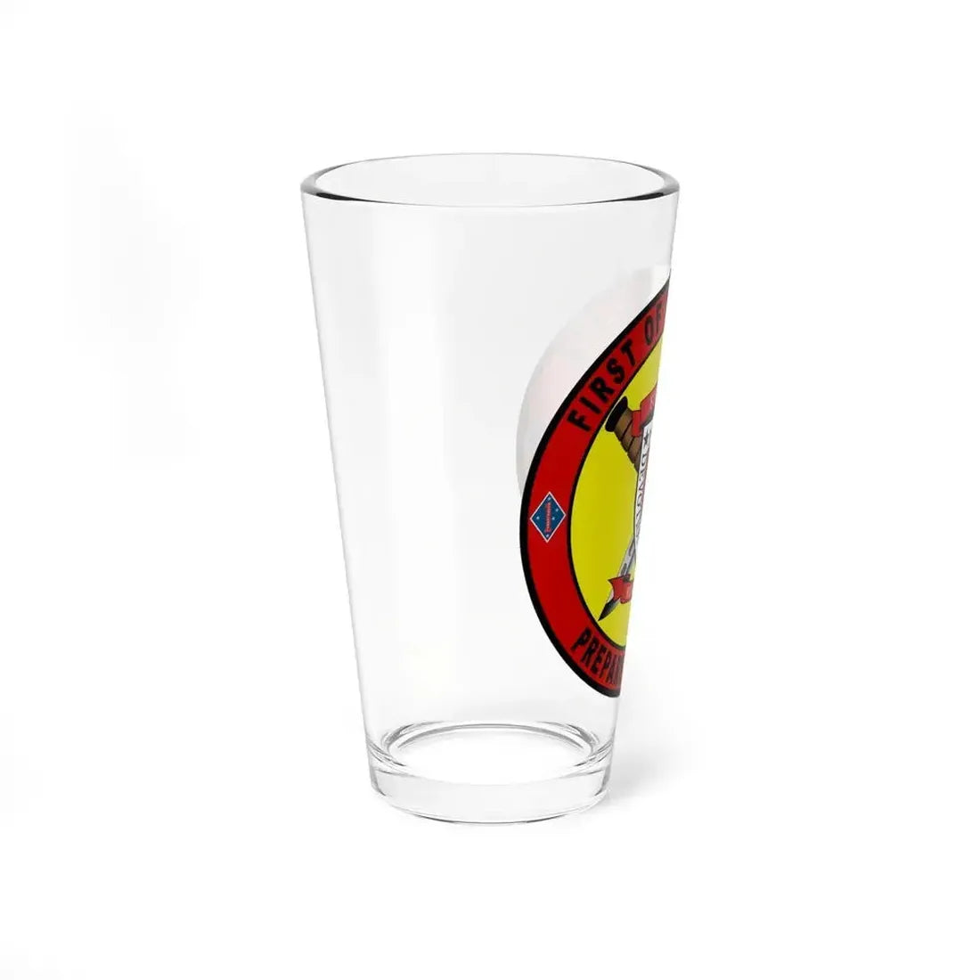 1st Battalion 7th Marines (USMC) Pint Glass 16oz - Go Mug Yourself