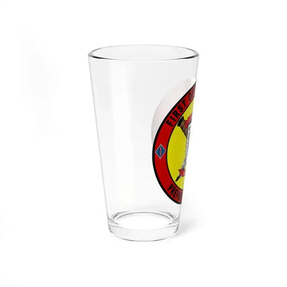 1st Battalion 7th Marines (USMC) Pint Glass 16oz - Go Mug Yourself