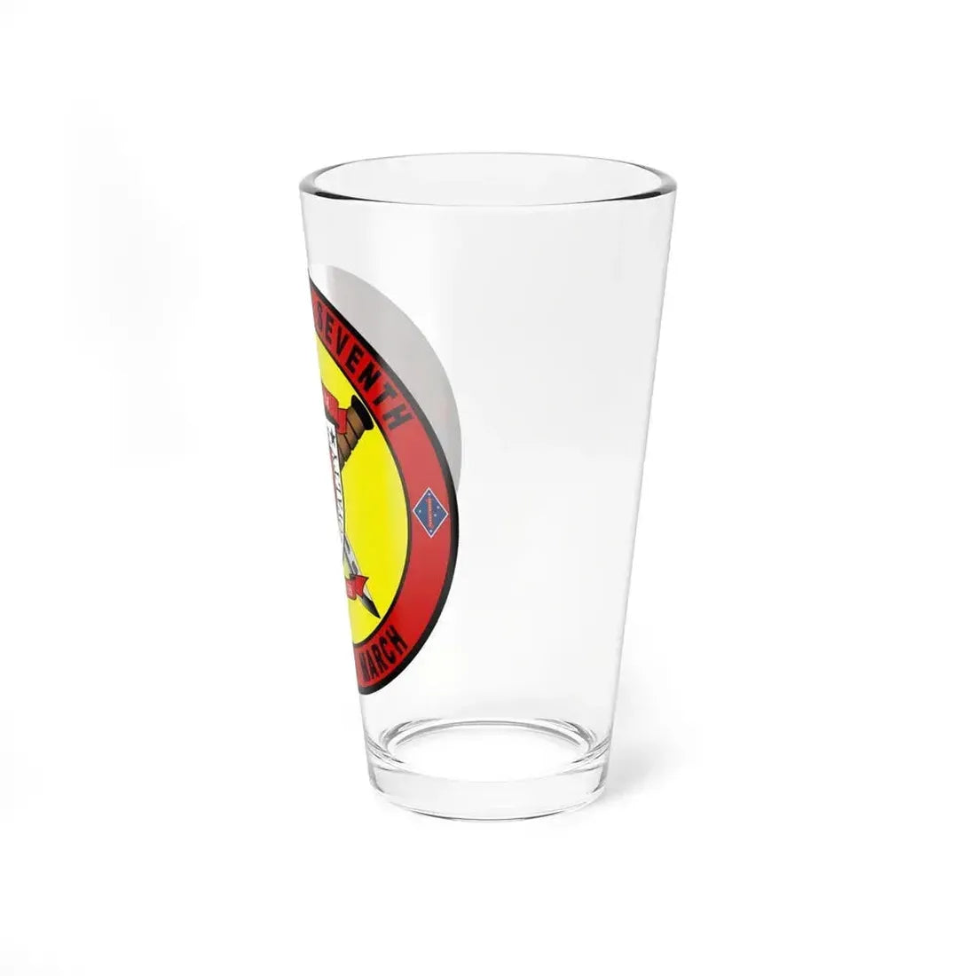 1st Battalion 7th Marines (USMC) Pint Glass 16oz - Go Mug Yourself