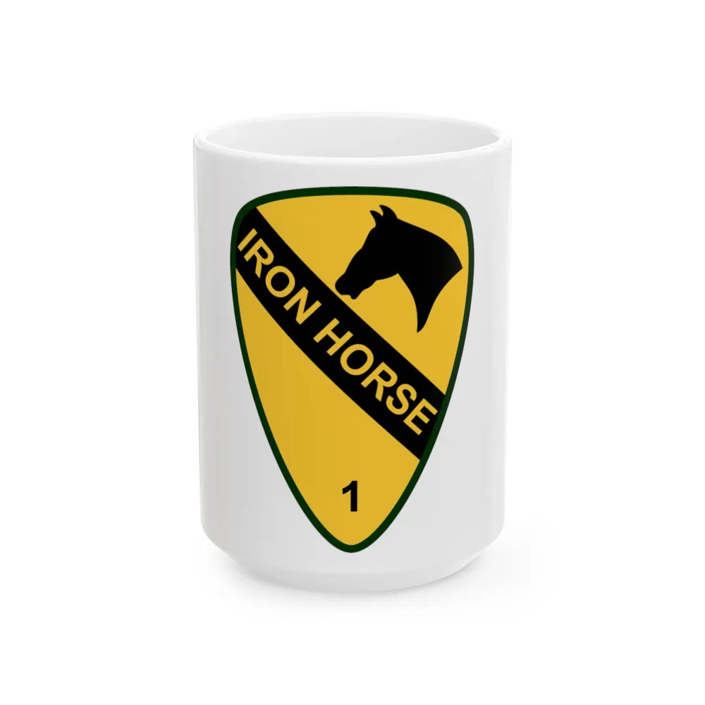 1st Brigade Combat Team 1st Cavalry Division (U.S. Army) White Coffee Mug-15oz-Go Mug Yourself