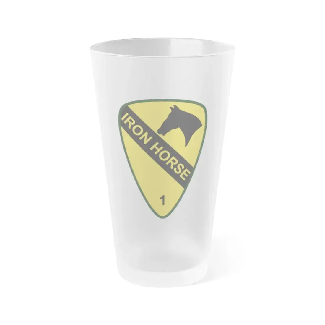 1st Brigade Combat Team 1st Cavalry Division (U.S. Army) Frosted Pint Glass 16oz Default Title - Go Mug Yourself