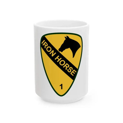 1st Brigade Combat Team 1st Cavalry Division (U.S. Army) White Coffee Mug 15oz - Go Mug Yourself