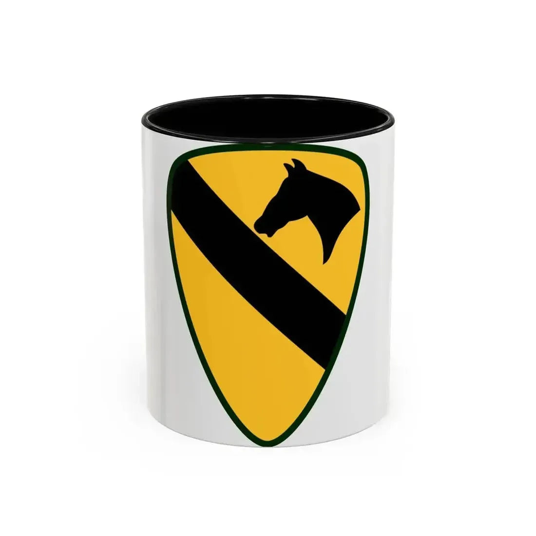 1st Cavalry Division Sustainment Brigade (U.S. Army) Accent Coffee Mug 11oz Black - Go Mug Yourself