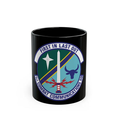 1st Combat Communications Squadron (U.S. Air Force) Black Coffee Mug-11oz-Go Mug Yourself