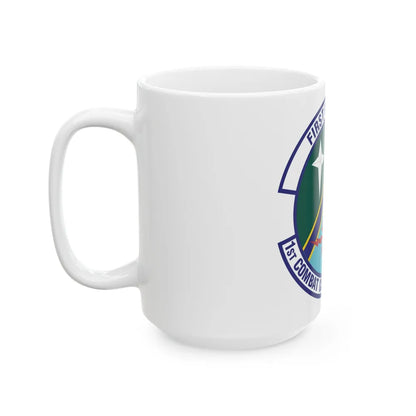 1st Combat Communications Squadron (U.S. Air Force) White Coffee Mug-Go Mug Yourself