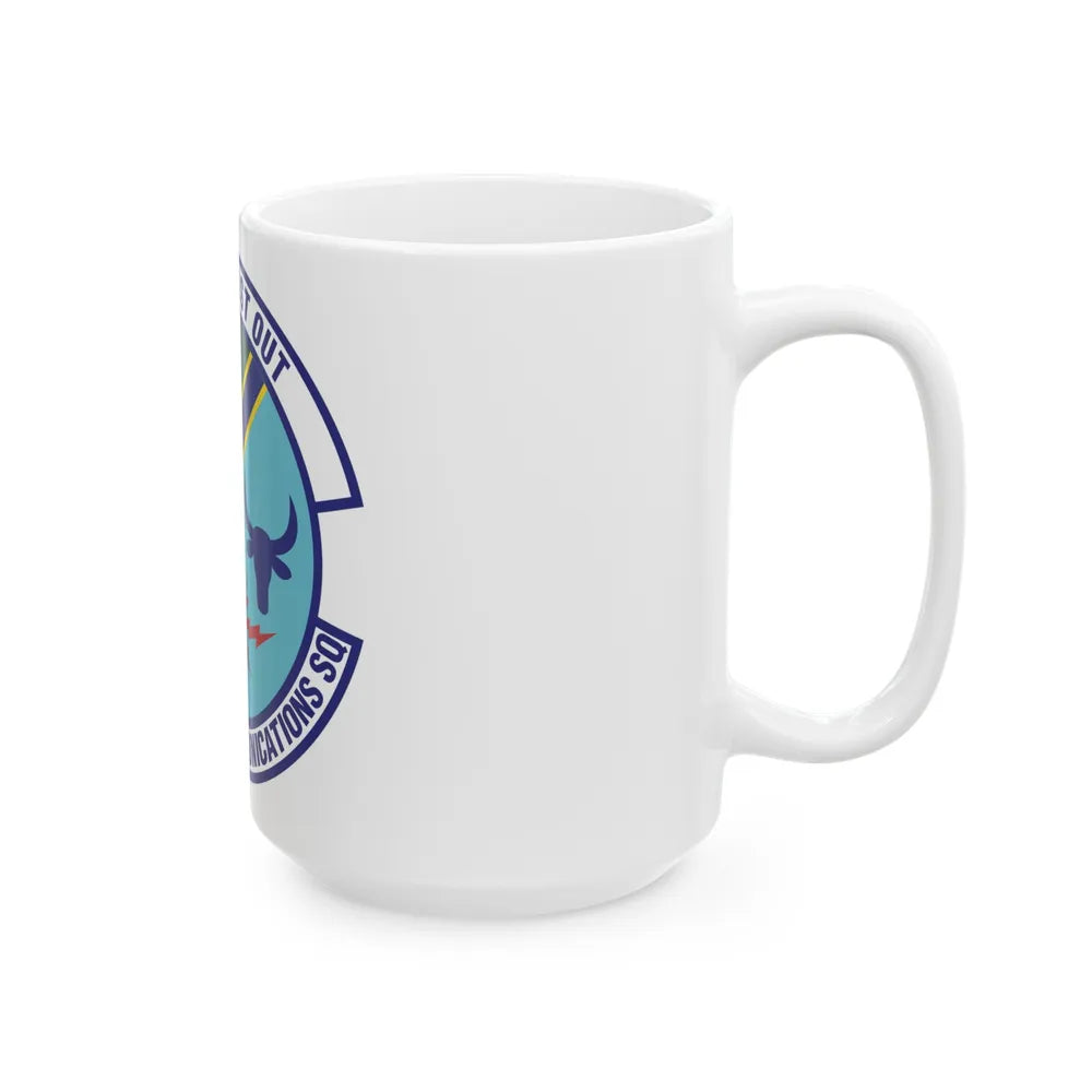 1st Combat Communications Squadron (U.S. Air Force) White Coffee Mug-Go Mug Yourself