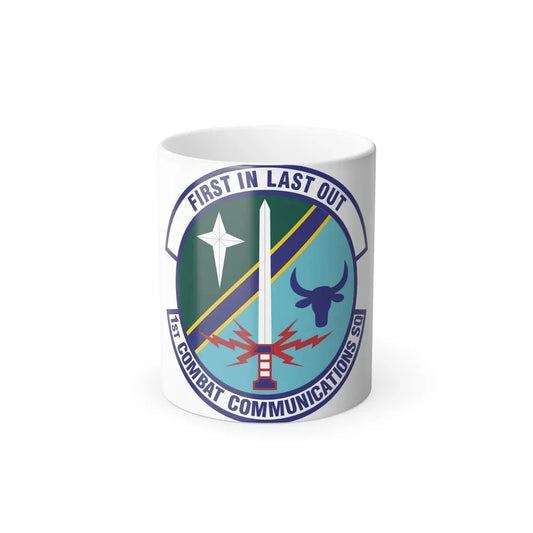 1st Combat Communications Squadron (U.S. Air Force) Color Changing Coffee Mug 11oz - Go Mug Yourself
