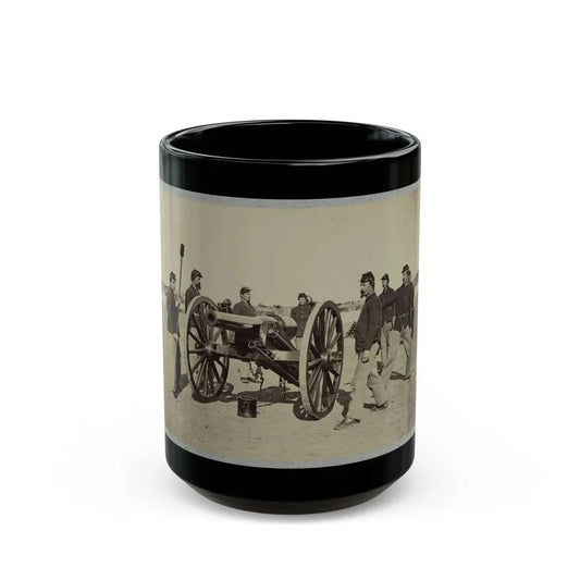 1st Conn. Artillery, Ft. Richardson, Arlington Heights, Va. 20 Pounder Parrott (U.S. Civil War) Black Coffee Mug 15oz - Go Mug Yourself