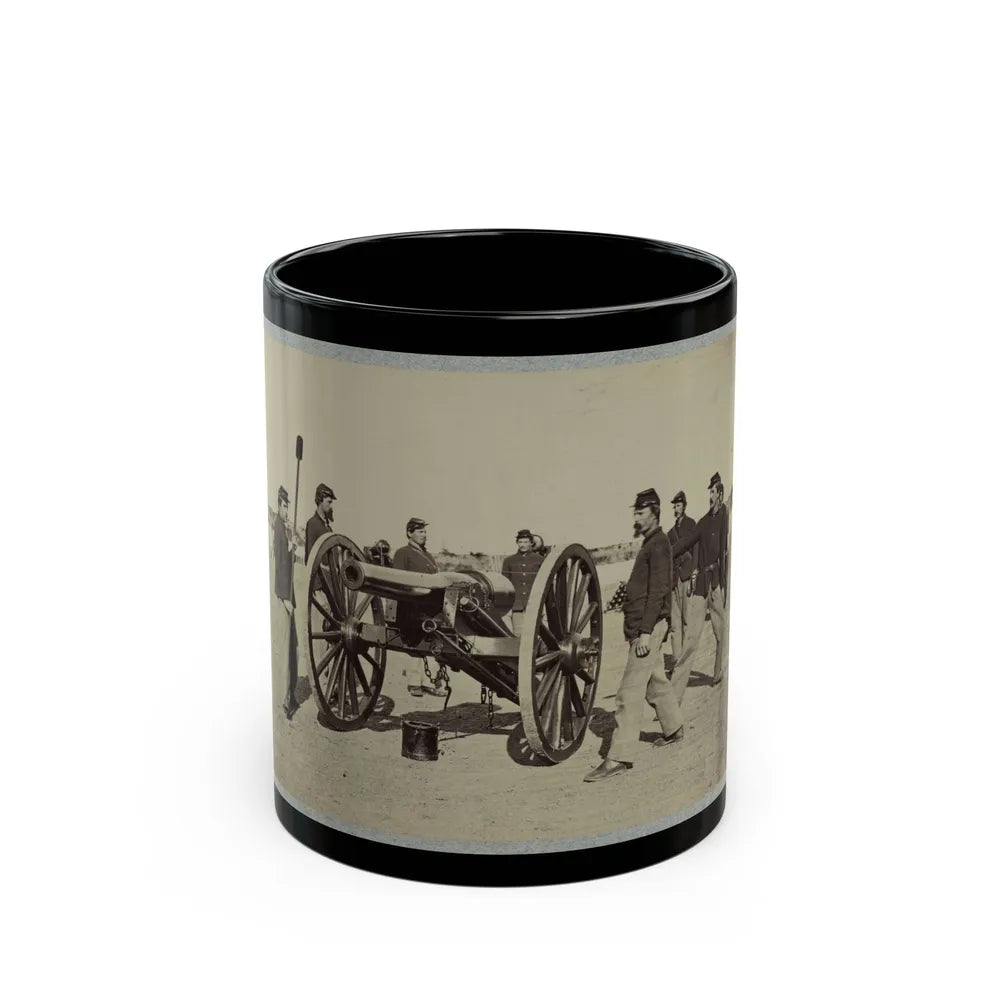 1st Conn. Artillery, Ft. Richardson, Arlington Heights, Va. 20 Pounder Parrott (U.S. Civil War) Black Coffee Mug-11oz-Go Mug Yourself