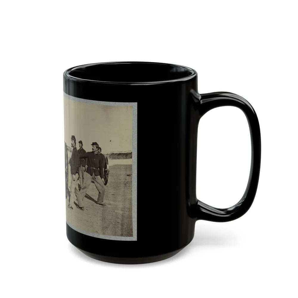 1st Conn. Artillery, Ft. Richardson, Arlington Heights, Va. 20 Pounder Parrott (U.S. Civil War) Black Coffee Mug-Go Mug Yourself