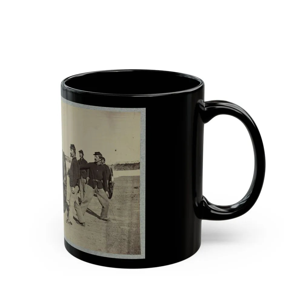 1st Conn. Artillery, Ft. Richardson, Arlington Heights, Va. 20 Pounder Parrott (U.S. Civil War) Black Coffee Mug-Go Mug Yourself