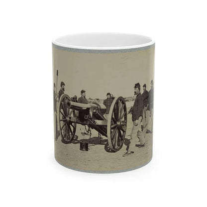 1st Conn. Artillery, Ft. Richardson, Arlington Heights, Va. 20 Pounder Parrott (U.S. Civil War) White Coffee Mug-11oz-Go Mug Yourself