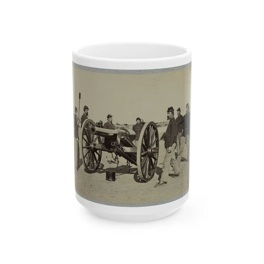 1st Conn. Artillery, Ft. Richardson, Arlington Heights, Va. 20 Pounder Parrott (U.S. Civil War) White Coffee Mug-15oz-Go Mug Yourself