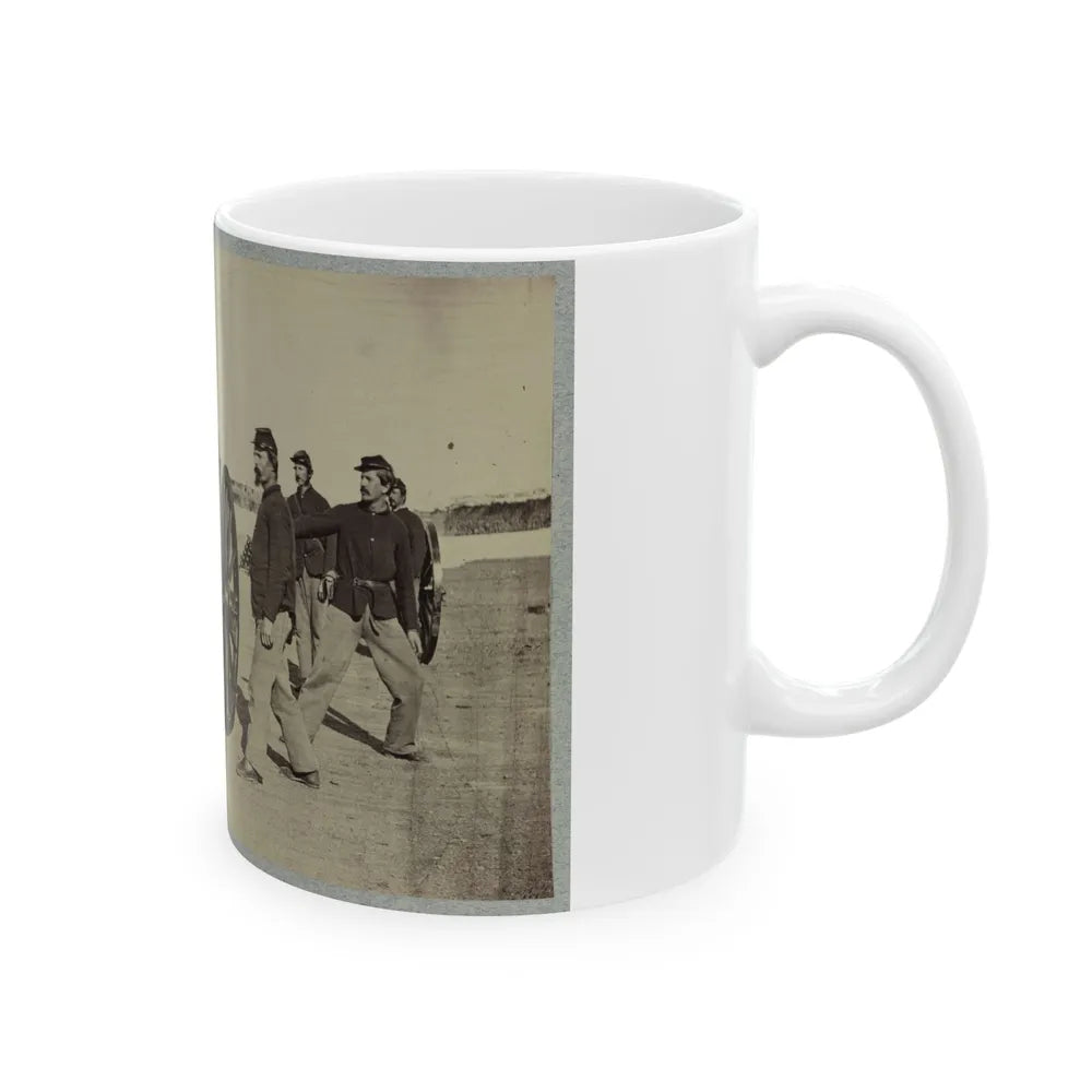 1st Conn. Artillery, Ft. Richardson, Arlington Heights, Va. 20 Pounder Parrott (U.S. Civil War) White Coffee Mug-Go Mug Yourself