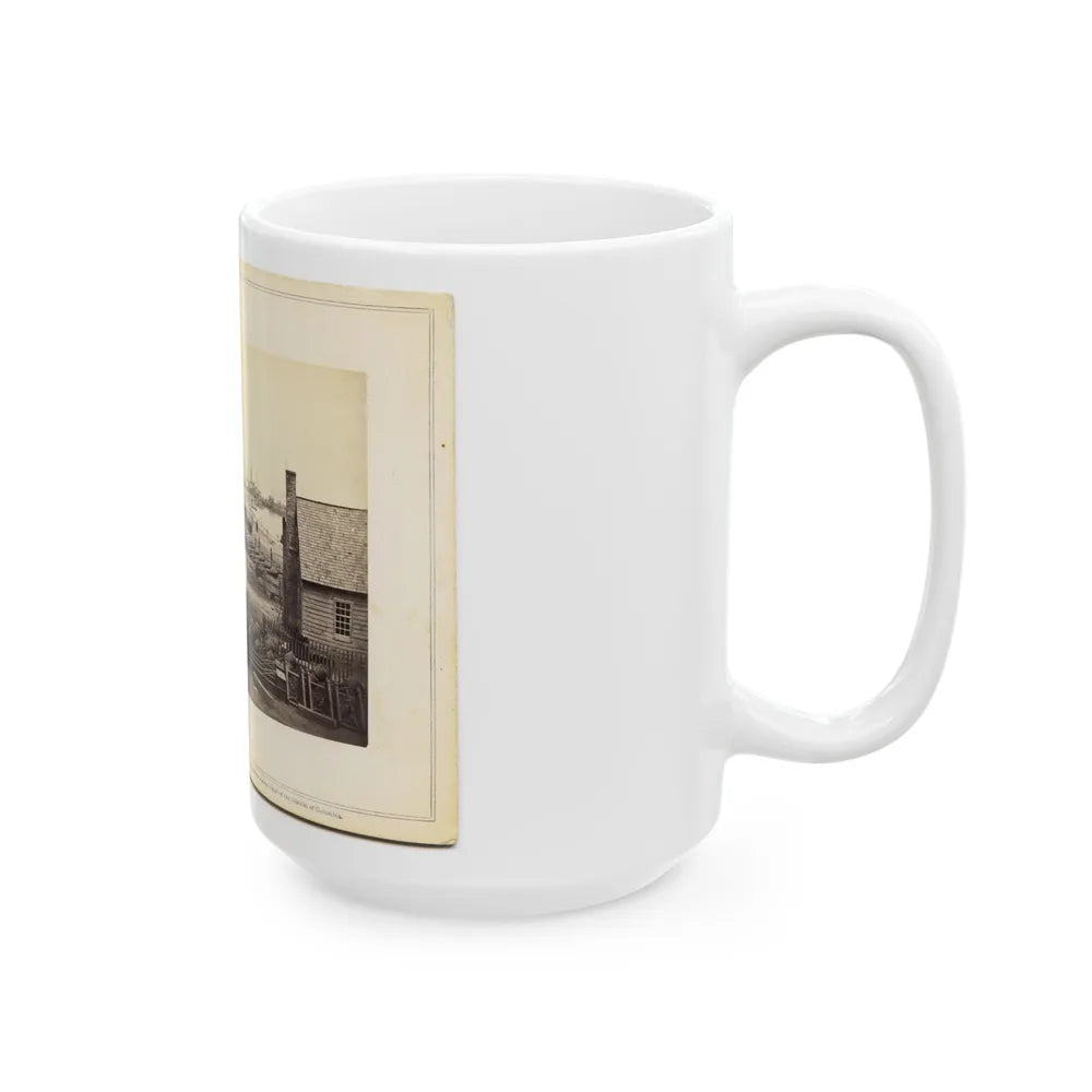 1st Connecticut Artillery Park Encamped At The Former Quarters Of The Louisiana Tigers. (U.S. Civil War) White Coffee Mug-Go Mug Yourself