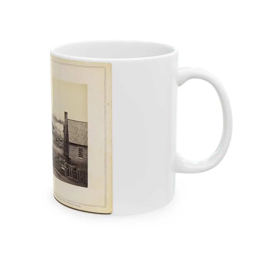 1st Connecticut Artillery Park Encamped At The Former Quarters Of The Louisiana Tigers. (U.S. Civil War) White Coffee Mug-Go Mug Yourself