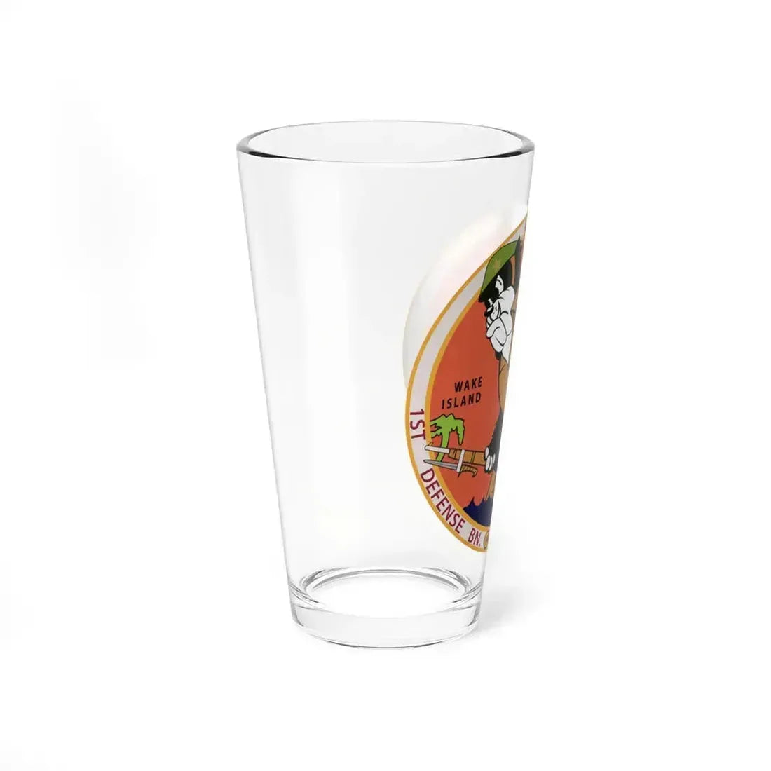 1st Defense Battalion Wake Island (USMC) Pint Glass 16oz - Go Mug Yourself