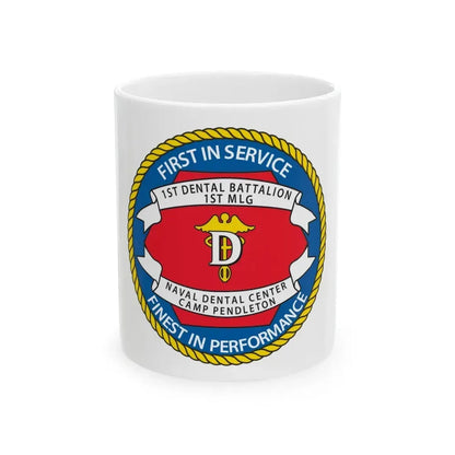 1st Dental Btn Naval Dental Cnt Camp Pendleton (U.S. Navy) White Coffee Mug 11oz - Go Mug Yourself