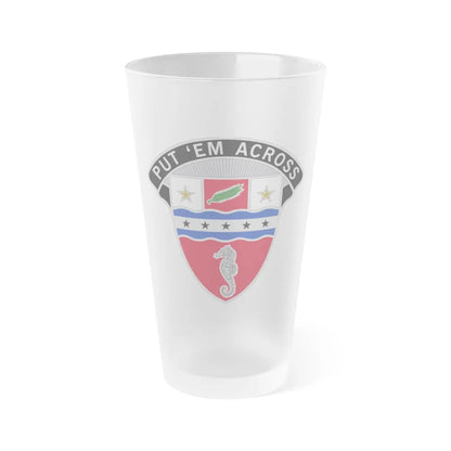 1st Engineer Brigade (U.S. Army) Frosted Pint Glass 16oz-Go Mug Yourself