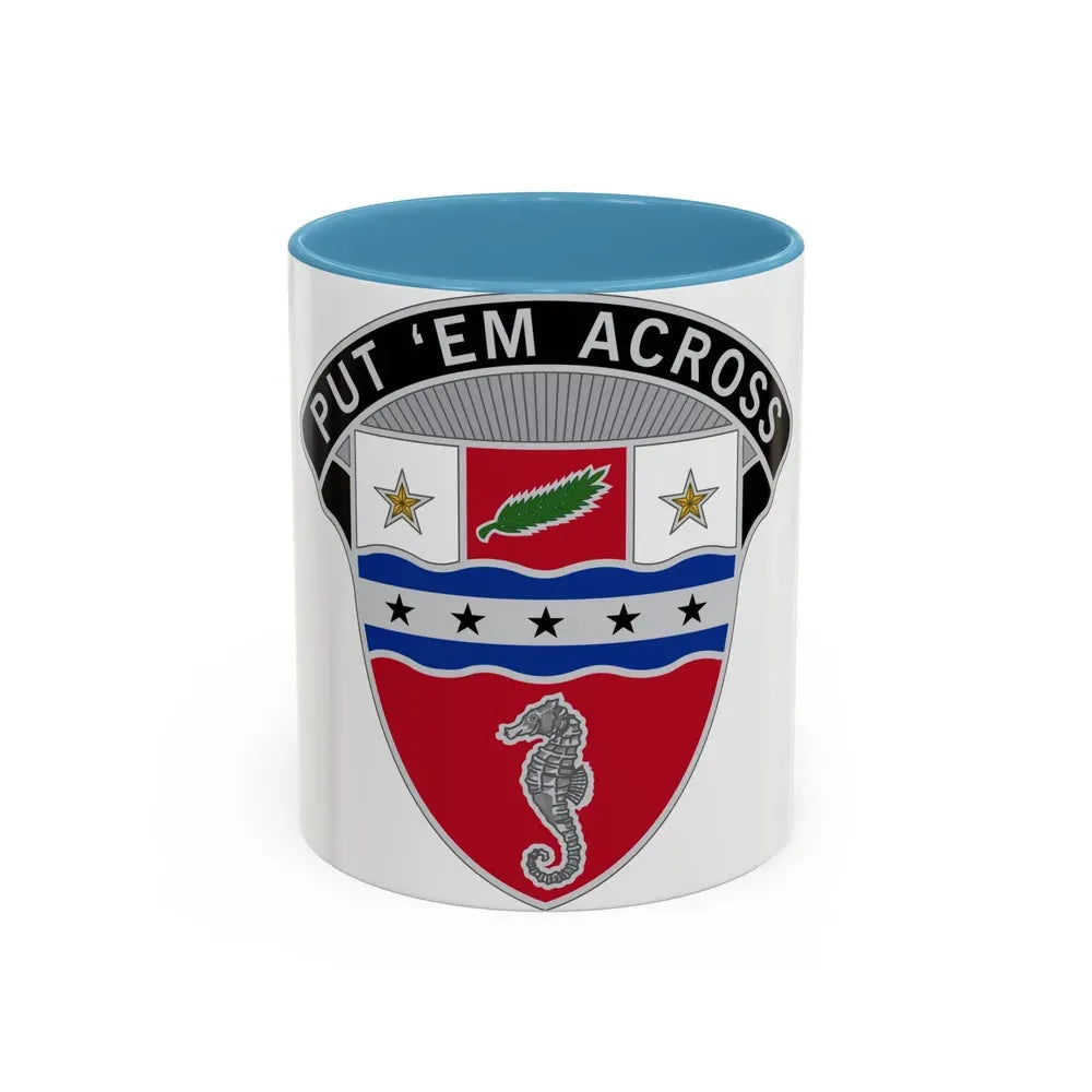 1st Engineer Brigade (U.S. Army) Accent Coffee Mug 11oz Light Blue - Go Mug Yourself