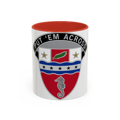 1st Engineer Brigade (U.S. Army) Accent Coffee Mug 11oz Red - Go Mug Yourself
