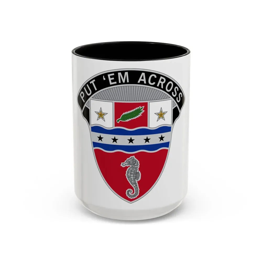 1st Engineer Brigade (U.S. Army) Accent Coffee Mug 15oz Black - Go Mug Yourself