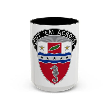 1st Engineer Brigade (U.S. Army) Accent Coffee Mug 15oz Black - Go Mug Yourself