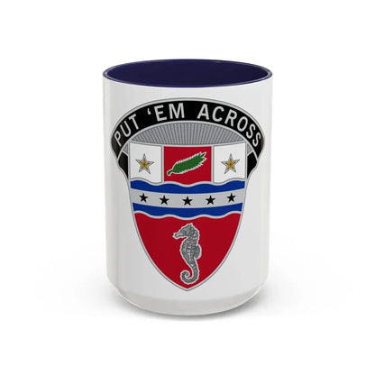 1st Engineer Brigade (U.S. Army) Accent Coffee Mug 15oz Navy - Go Mug Yourself