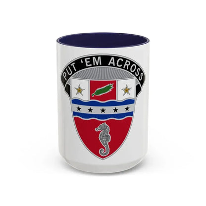 1st Engineer Brigade (U.S. Army) Accent Coffee Mug 15oz Navy - Go Mug Yourself