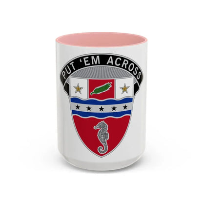 1st Engineer Brigade (U.S. Army) Accent Coffee Mug 15oz Pink - Go Mug Yourself