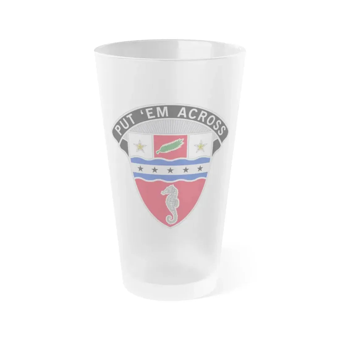 1st Engineer Brigade (U.S. Army) Frosted Pint Glass 16oz Default Title - Go Mug Yourself