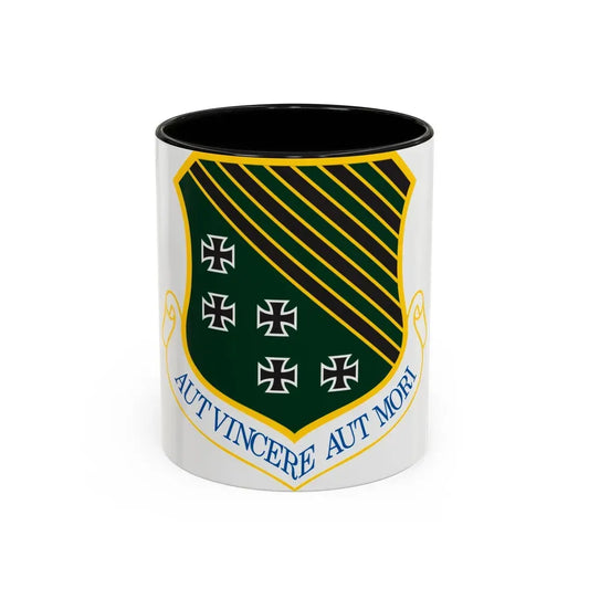 1st Fighter Wing (U.S. Air Force) Accent Coffee Mug 11oz Black - Go Mug Yourself