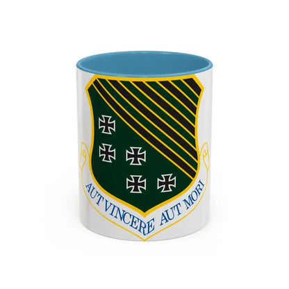 1st Fighter Wing (U.S. Air Force) Accent Coffee Mug 11oz Light Blue - Go Mug Yourself