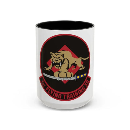1st Flying Training Squadron (U.S. Air Force) Accent Coffee Mug 15oz Black - Go Mug Yourself
